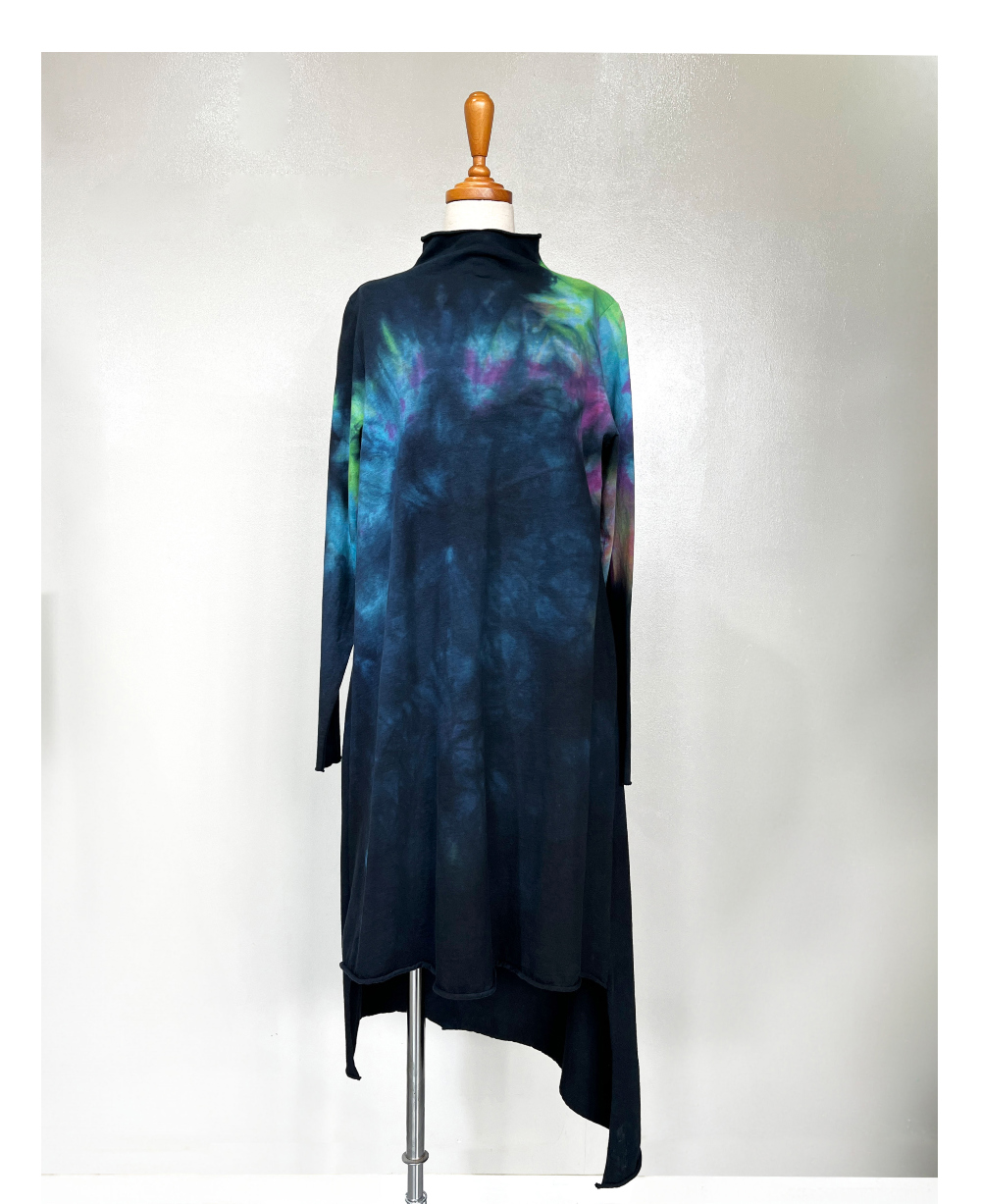 긴 드레스 네이비블루 색상 이미지-S1L5